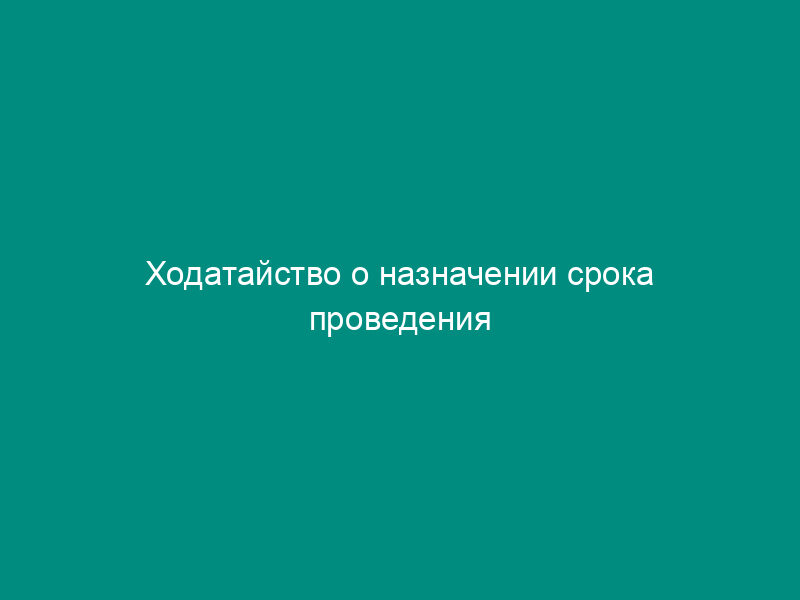 Ходатайство о назначении срока проведения предварительного судебного заседания, выходящего за пределы предусмотренного статьей 154 ГПК РФ срока