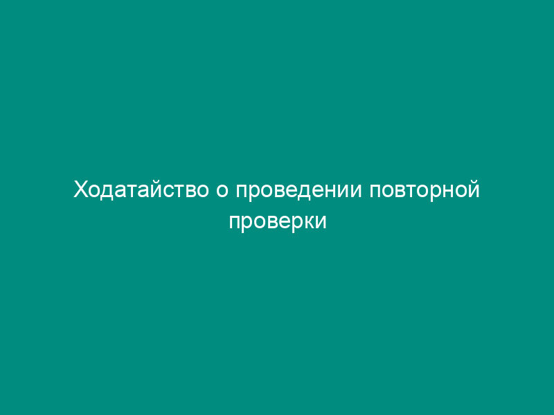 Ходатайство о проведении повторной проверки кредитной организации (ее филиала). Форма N 1