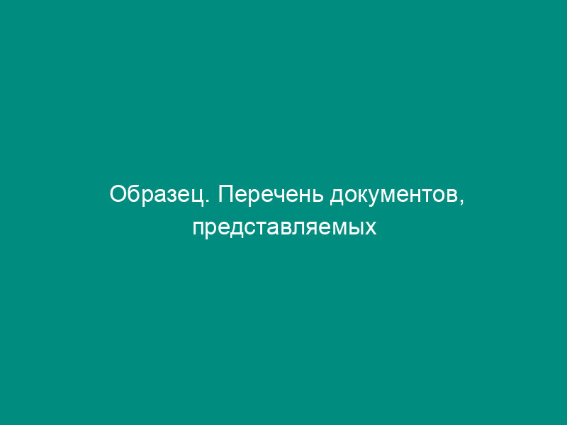 Образец. Перечень документов, представляемых эмитентом для государственной регистрации выпуска ценных бумаг при учреждении акционерного общества
