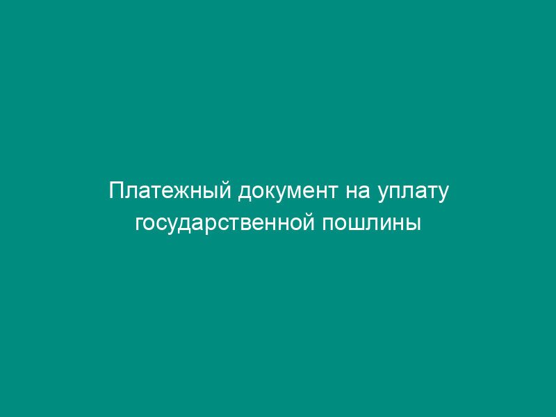 Платежный документ на уплату государственной пошлины за государственную регистрацию общественных и религиозных объединений. Форма N ПД-4