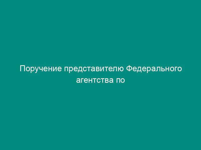 Поручение представителю Федерального агентства по атомной энергии об участии в судебном заседании по делу о банкротстве