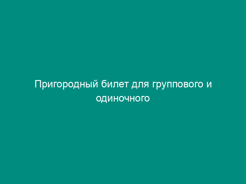 Пригородный билет для группового и одиночного проезда в пригородных поездах. Форма N ЛУ-97пг