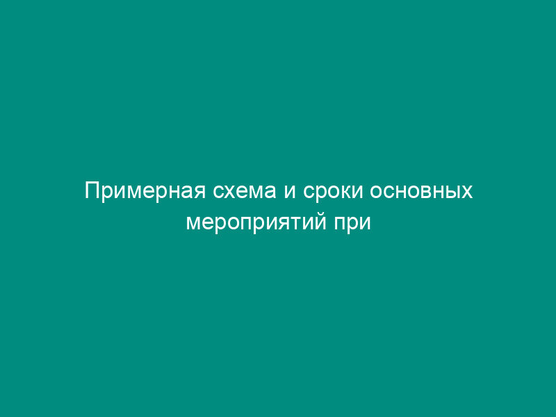 Примерная схема и сроки основных мероприятий при смене организаций, управляющих многоквартирным домом в г. Москве