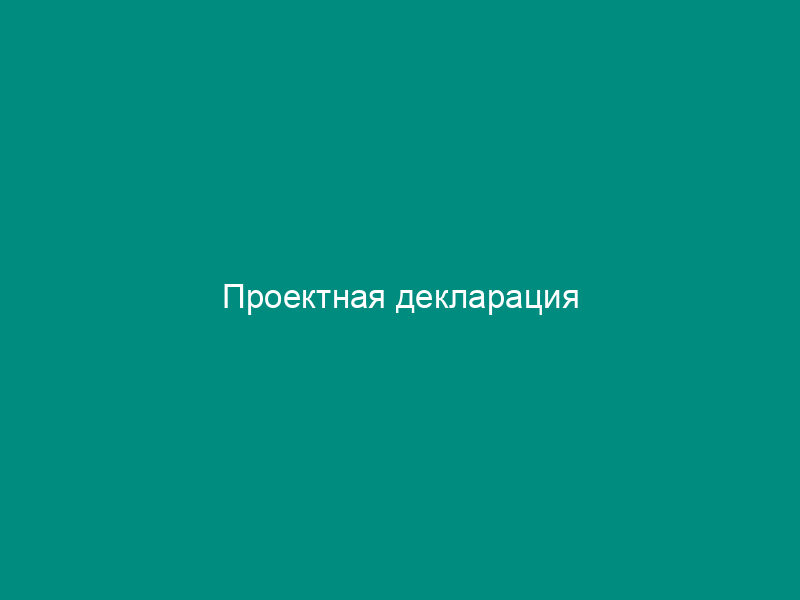 Проектная декларация